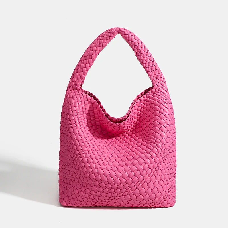 Designer Hand knitting bag PU Large women's Woven tote bag Mistress gift luxury bag