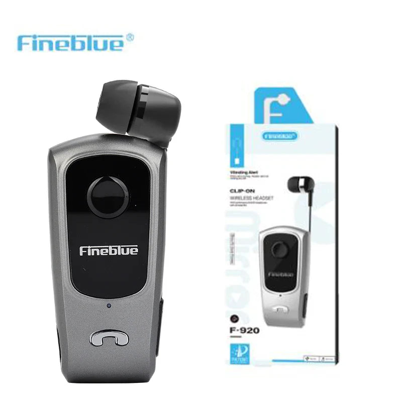 Fineblue F920 Mini Wireless Earphone Retractable Portable Bluetooth Headset Calls Remind Vibration Sport Run Gamer Headphone