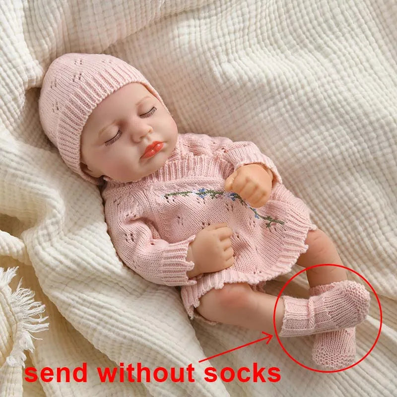 16 Inch 40cm Loulou Full Body Soft Vinyl Girl Reborn Baby Doll Lifelike Bebe Reborn Doll Toys Realistic Baby Doll Toys