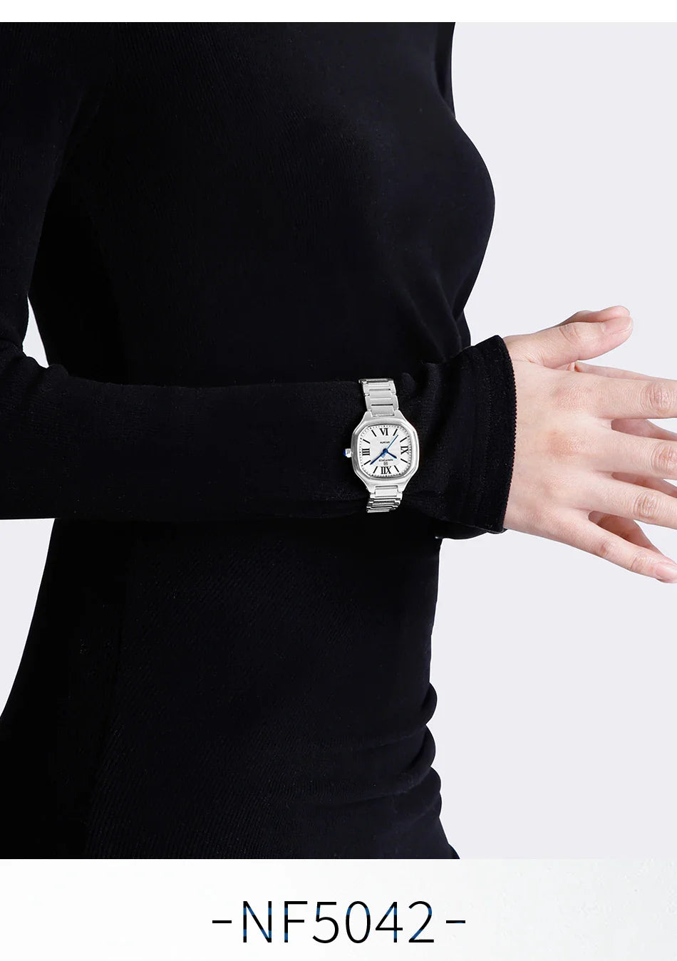 NAVIFORCE Brand High Quality Women Quartz Watch Stainless Steel Strap Casual Elegant Waterproof Wristwatch Relogio Feminino 2024