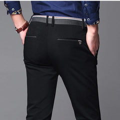 Black Suit Pants for Men's Fashion Business Casual Pants Male Formal Dress Pants