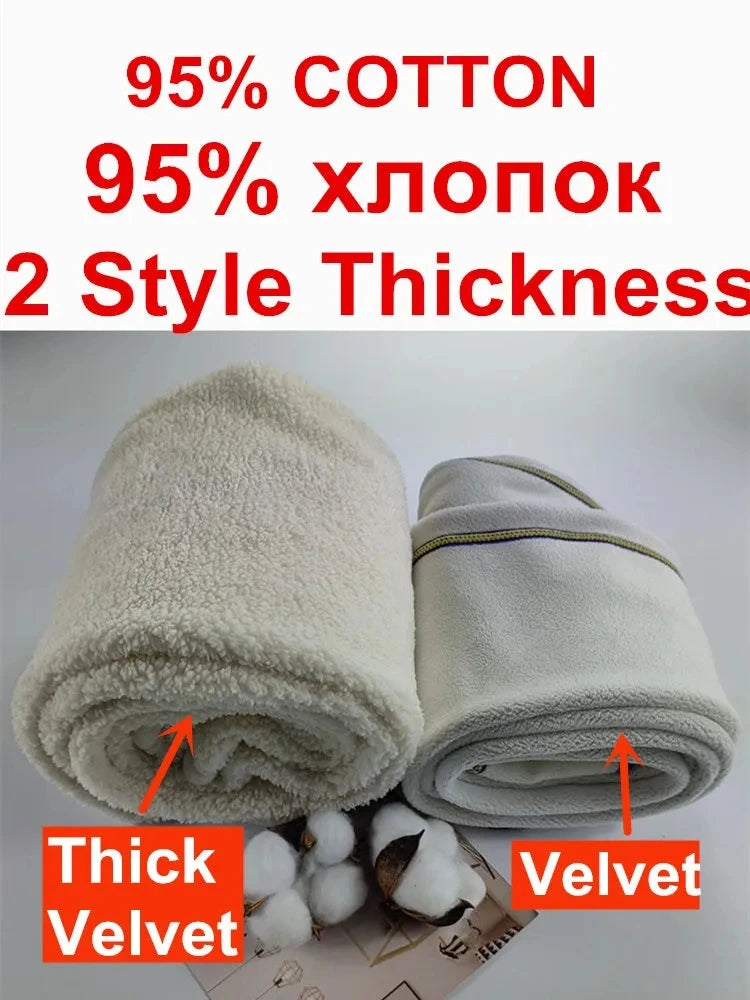 Winter Thermal Leggings Women -15 ℃ Velvet Cotton Slim Tights Fleece Pants