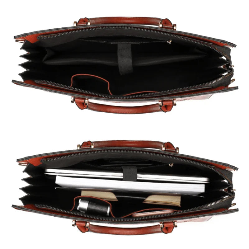 Vintage Embossed Women Shoulder Bag Leather Top-handle Bags Ladies