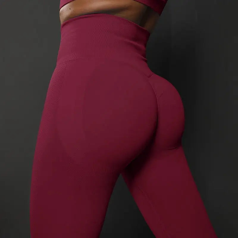 Women Seamless Yoga Pants Fitness Sports Running Sportswear Stretchy Lifting Tights