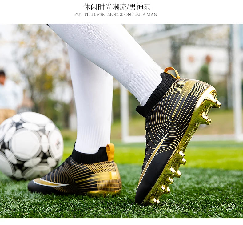 Men Soccer Shoes Kids Football Boots Women Breathable Soccer Cleats