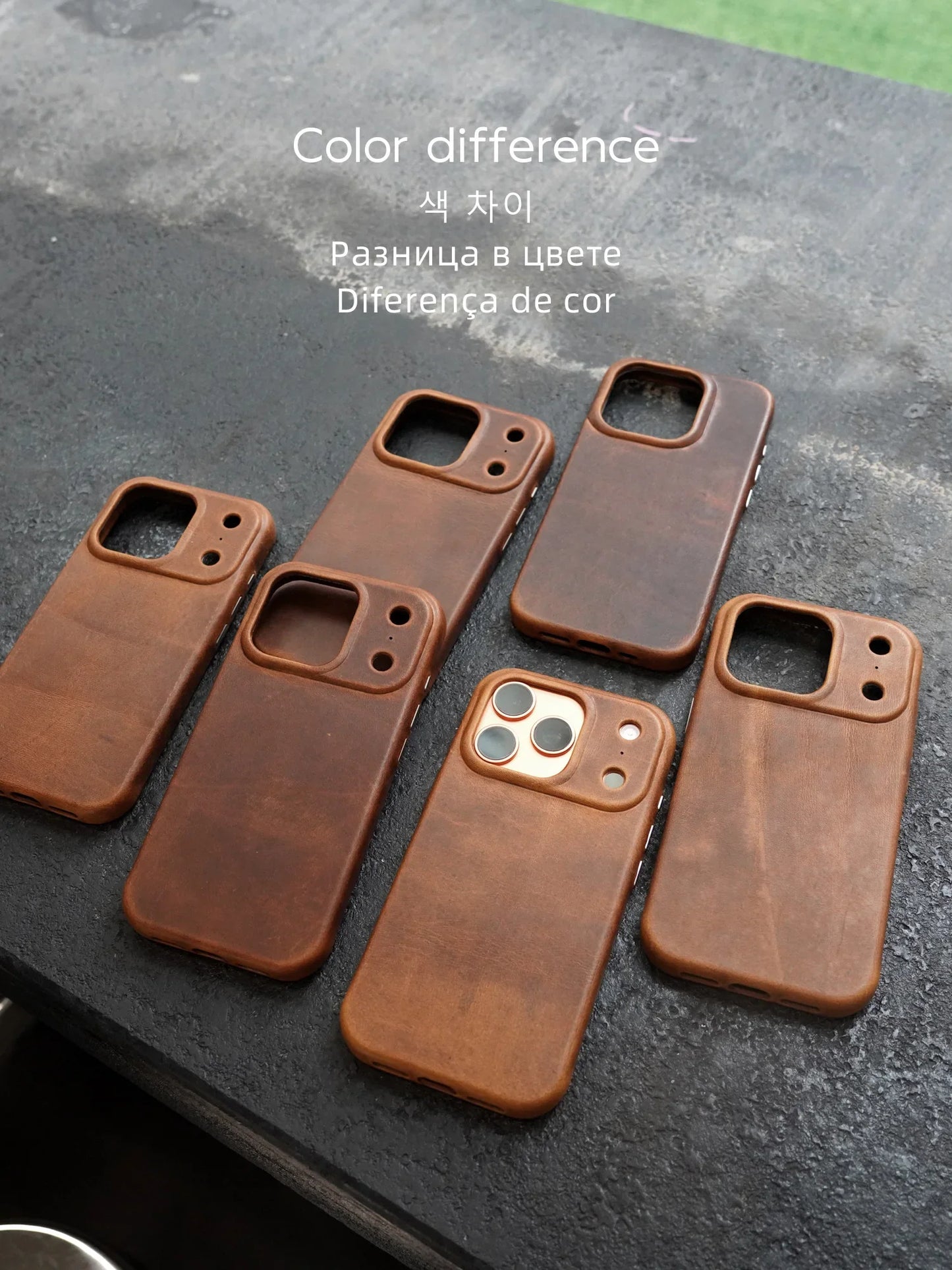 Genuine Leather Case for iPhone 17 16 Pro Max 15 Genuine Leather Handmade Phone Cover