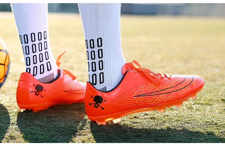Men's Soccer Shoes Kids Children Low Top Futsal Society Training Football Boots