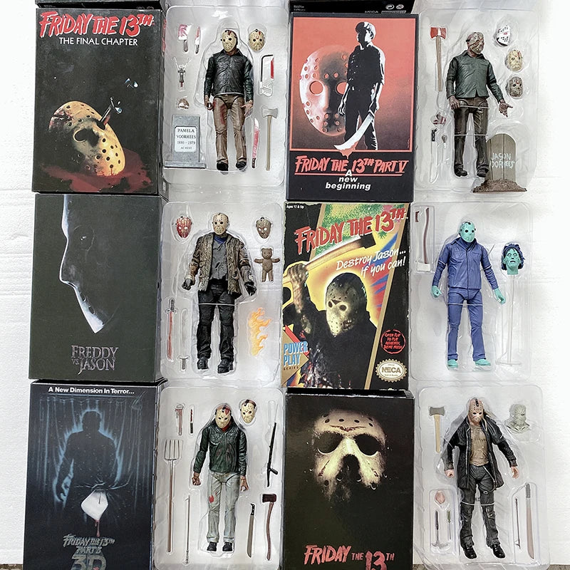 NECA Friday The 13th Figure Pennywise Part VII 7 New Blood Ultimate Jason Voorhees Action Figure Model Horror Halloween Gift