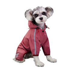 Dog Raincoat Reflective Waterproof Pet Clothes for Chihuahua Maltese Raincoat Small