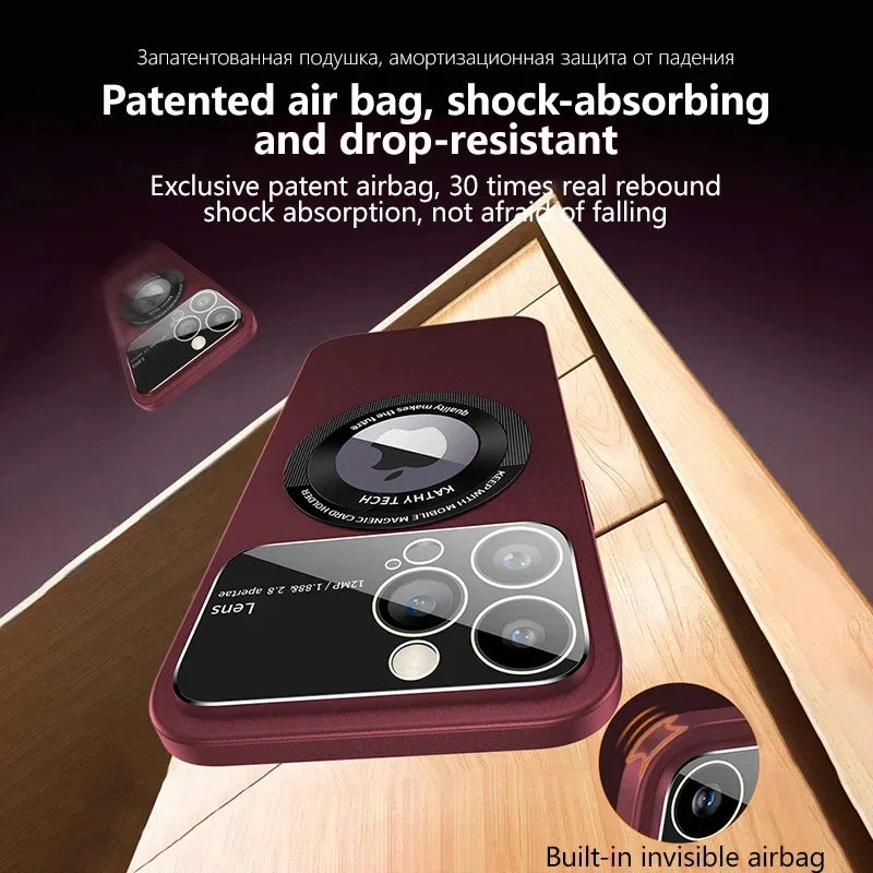 Wireless Charging Case For iPhone 15 14 13 12 11 Pro Max Plus Lens Protective Shockproof Cover