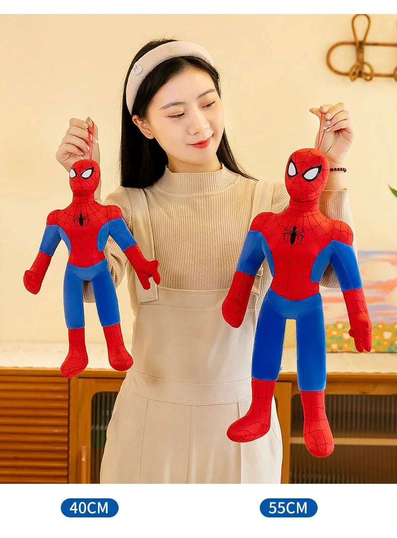 40-120Cm Spiderman New Cute Plush Doll Toys Kawaii Huge Sleep Pillow Cushion Soft Stuffed Animal Doll Birthday Gift for Kids