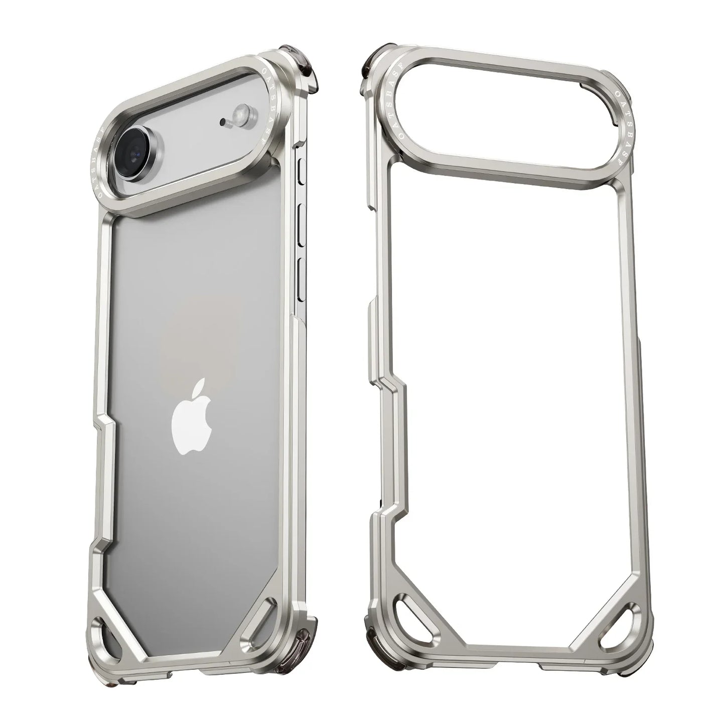 Metal Phone Case for iPhone 17 Pro/Pro Max/17/Air Case Minimalist Support Wireless Charging Ultra-thin Protecitve Case