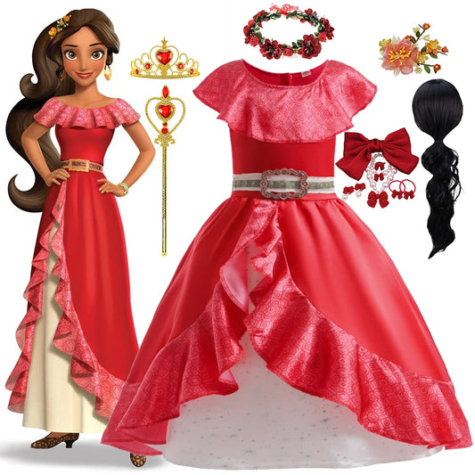 Princess Elena Dress Girl Elena Of Avalor Cosplay Costume Kid Halloween