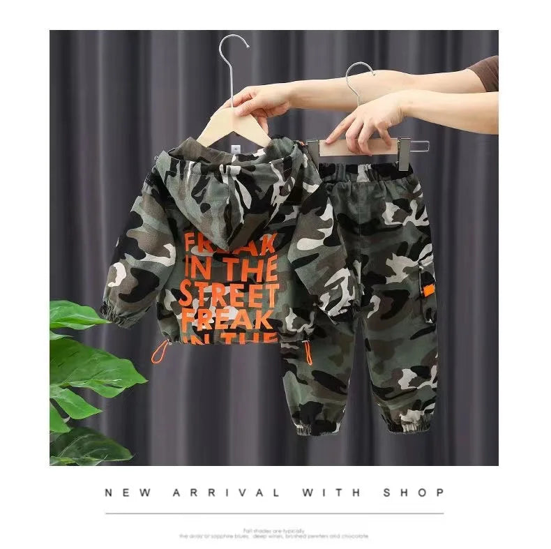 New Spring Autumn Baby Clothes Suit Boys Outfit Sets Koean Baby Boys Coat + Pants SetsChildren's Set 2 To 6 years Kids Outfits
