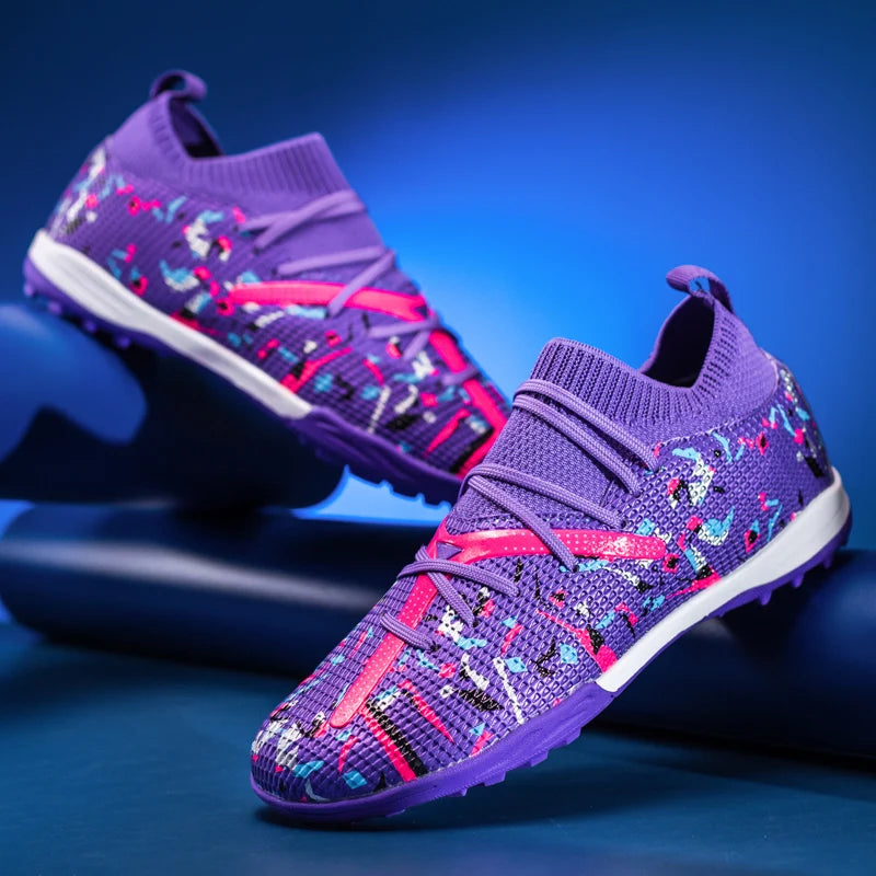 Mens Football Field Boots Ultralight Turf Indoor Society Training Soccer Shoes Cleats