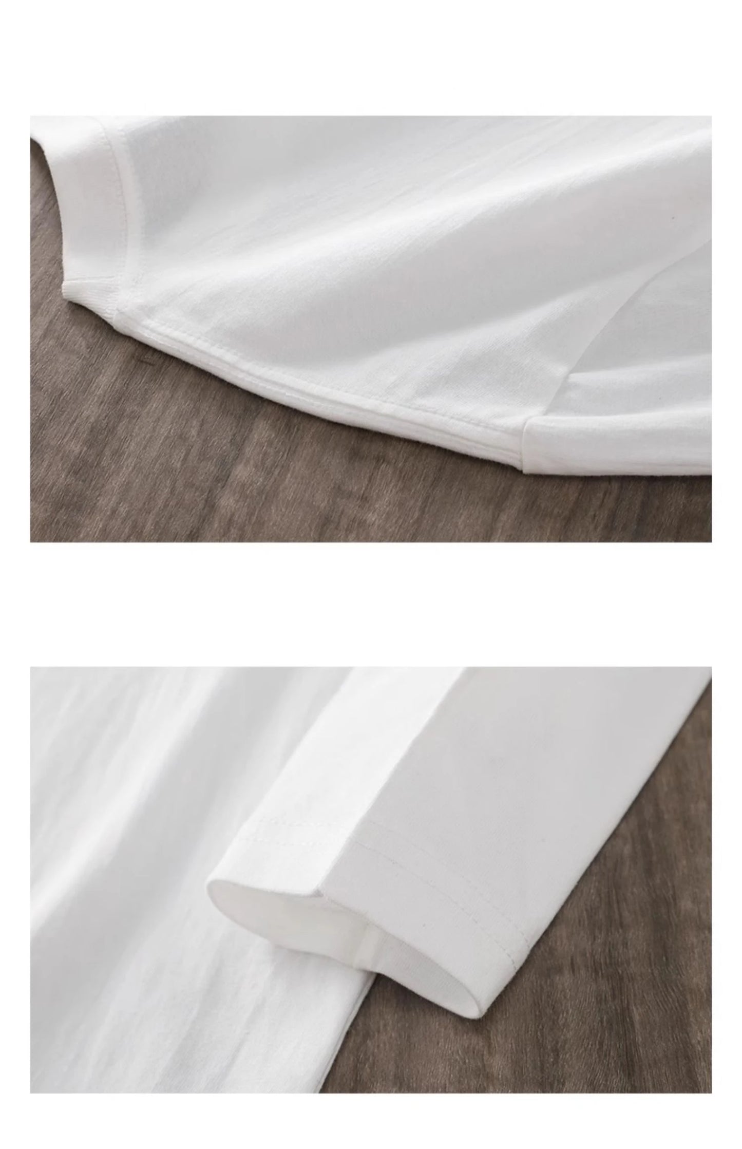 DUKEEN Men's 260G Long Sleeve T Shirts 2025 Spring Pure Cotton Solid Color Basic Crew-Neck Undershirt Men's Loose Tops 11 Color