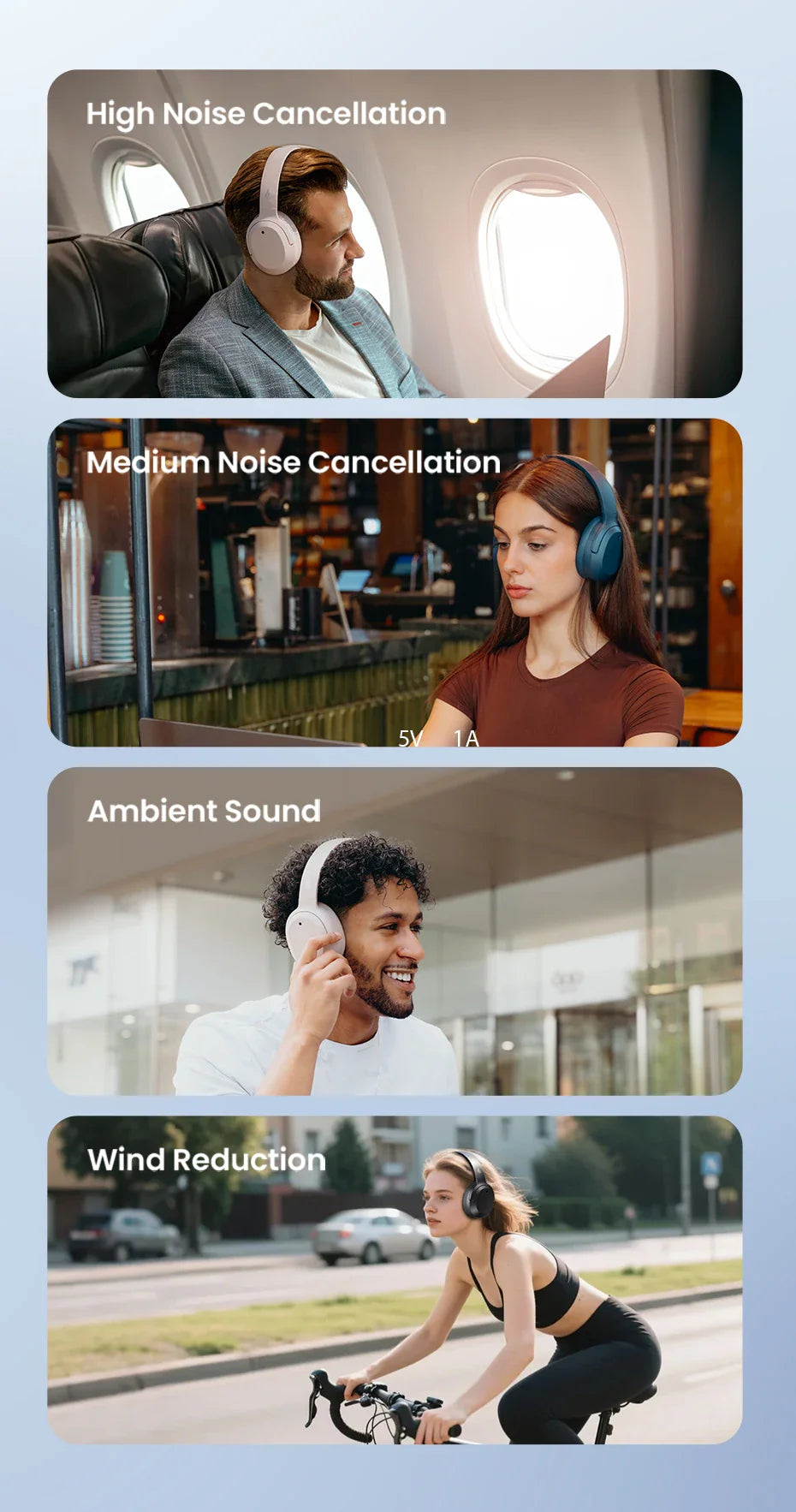 Edifier W820NB Plus(2025 Ver.) ANC Wireless Headphone Bluetooth 6.1 Over-ear Headset -49dB Noise Canelling Earphone Hi-Res Audio
