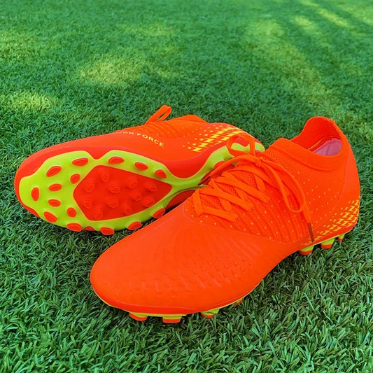 Men Soccer Cleats Shoes Long Spikes Football Boots Non Slip Turf Indoor Training