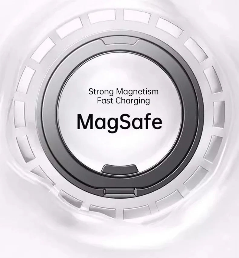 360 Rotatable Ring Phone Case Magnetic for Magsafe For iPhone 17 16 15 14 Pro Max Ring Holder Kickstand Hard Cover