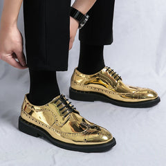 Casual Leather Shoes Men superstar Brogues formal leather shoes