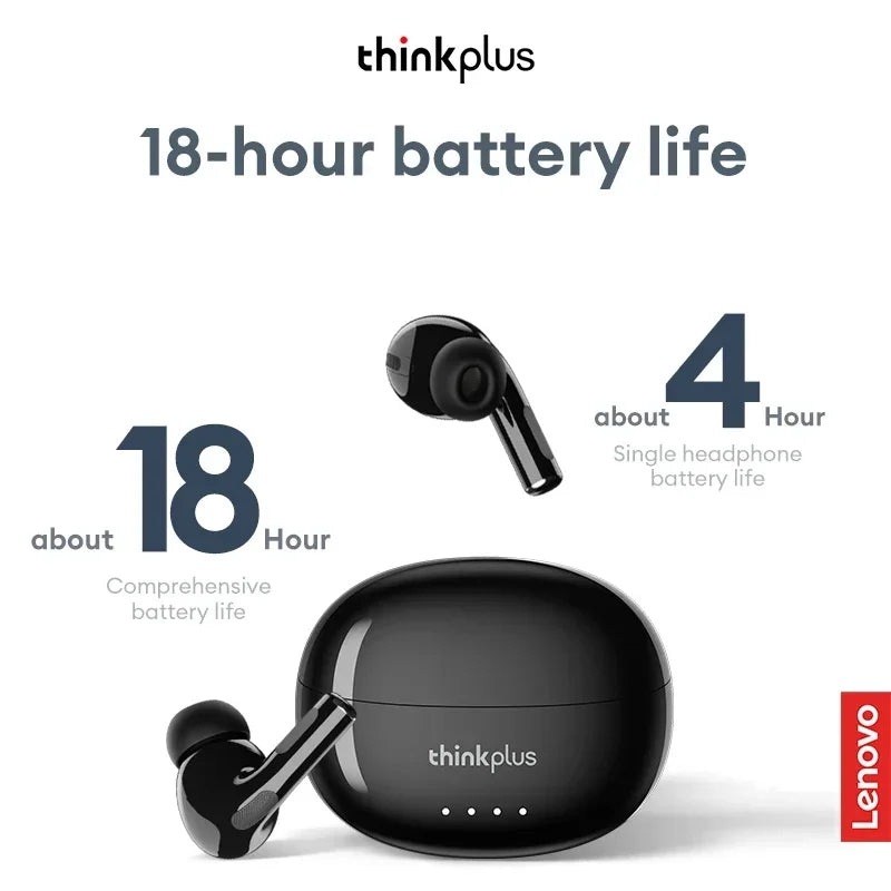Lenovo LP5 PRO Wireless Bluetooth 5.4 Earphones TWS HiFi Sound Gaming Earbuds LP5Pro Sport headset Long Standby with Mic 2025