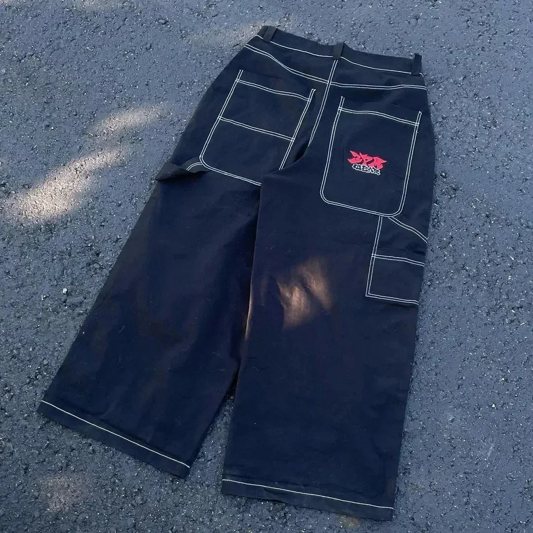 Hip Hop Jeans: Streetwear Jeans | Men Baggy Denim Pants