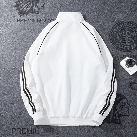Autumn and Winter Zipper Fashion Jacket Coat Stand up Collar Sports