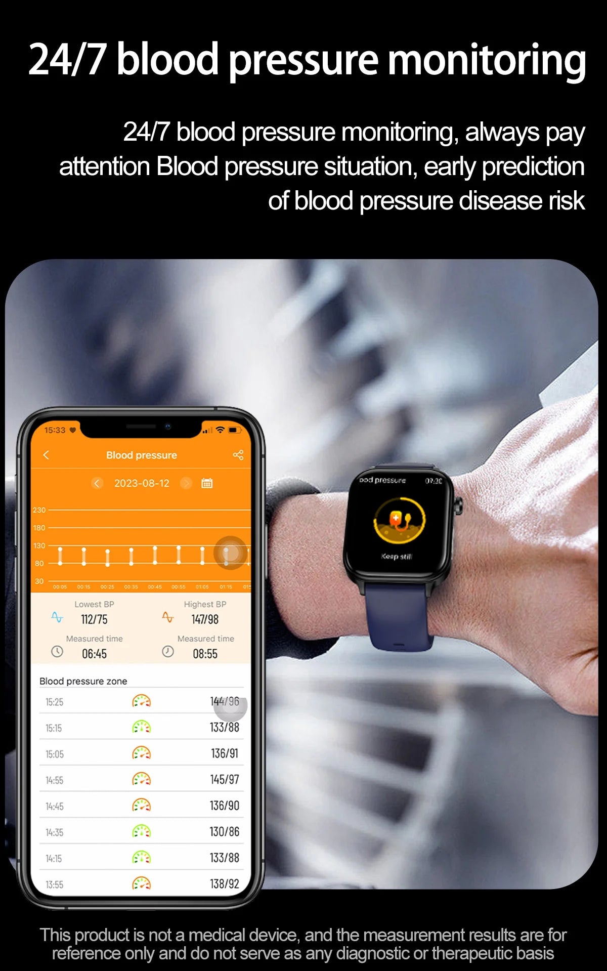 LIGE ECG+PPG Smart Watch Women Blood Lipid Uric Acid AI Diagnostic Detector Body Temperature Female Menstrual Health Tracker New