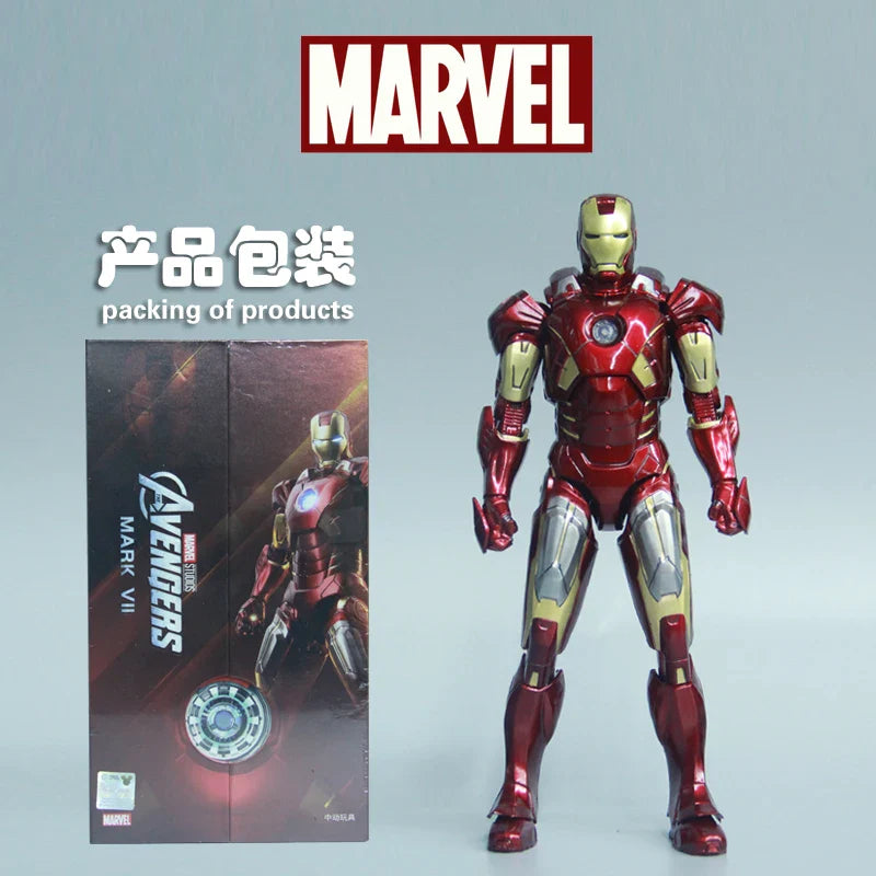 ZD Toys Iron Man Series Joint Movable MK1 MK2 MK3 MK4 MK5 MK6 MK7 MK42 MK43 MK50 Movie Action Figure 7 Inches Mark Dolls