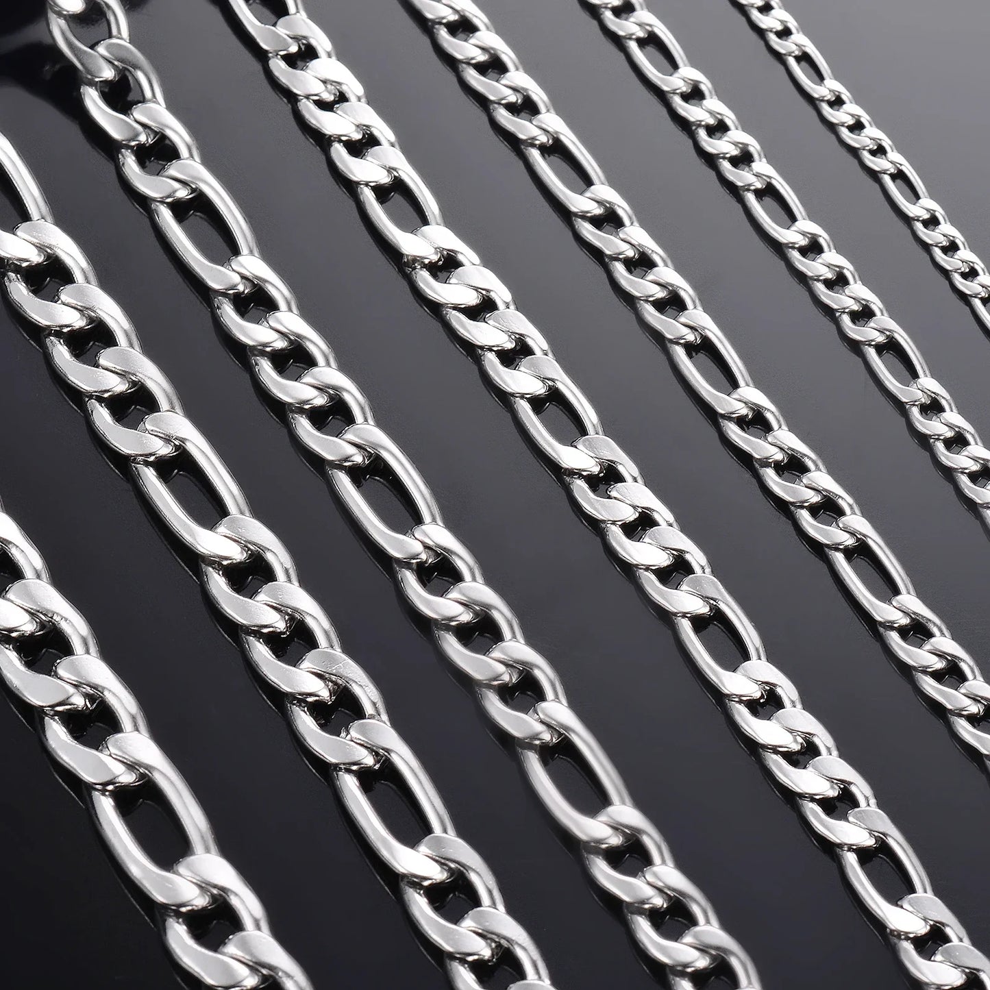 Wholesale 925 Sterling Silver Necklace 2-12mm Width 40-75cm Long Chain Lobster Clasp Men and Women Engagement Jewelry
