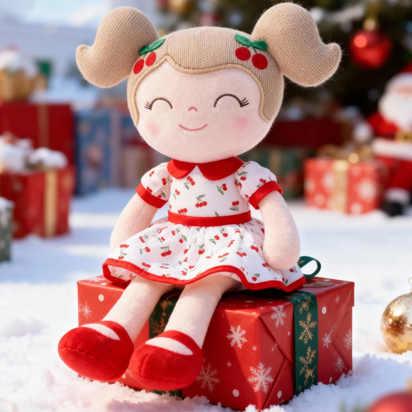 NEW Gloveleya Christmas  Plush Doll Baby Dolls, Soft Plush Princess Plush Toys, Ideal Christmas Gift Baby's first Birthday Gift