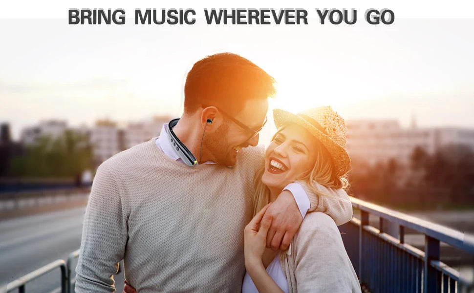 INMAS SX-991True Wireless Foldable Earbuds Bluetooth Neckband Headset Hifi Stereo Earphones Noise Cancelling Headphones With Mic