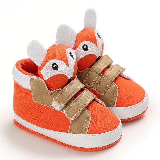 Classic Baby Shoe Boy Girl Baby Cute Animal Face Casual Flat Sneaker First Baby