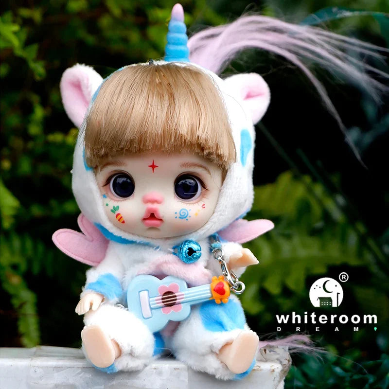 Mini Doll Dolls for girls Labbu doll pocket blyth Boy girl Doll Barbi cry Baby Rainbow Ball jointed doll Mobile phone Decoration