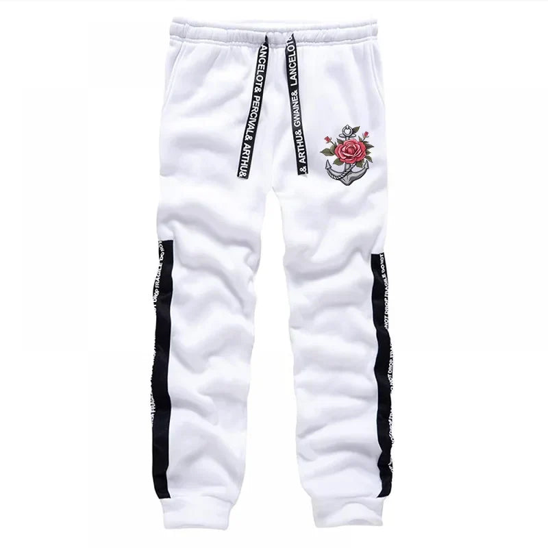 Mens Tracksuit Retro Pattern Printing  Single Piece Sweatshirts Sweatpants Casual Office Home Hoodie Pants Sports Mens Clothing