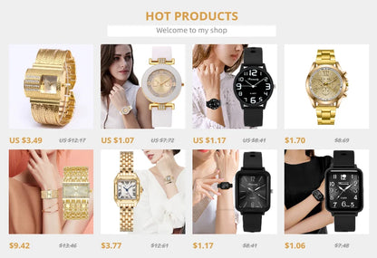 Luxury Ladies Simple Diamond Set Square Bracelet Quartz Watches Fashion Gold Stainless Steel Skeleton Women Clock Dress Watch