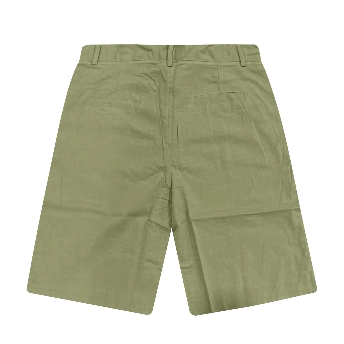 2025 Summer Cotton Linen Shorts for Men Solid Casual Button Pocket Beach Shorts Men's Comfortable Simple Vacation Leiture Pants