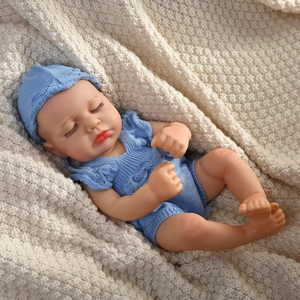 16 Inch 40cm Loulou Full Body Soft Vinyl Girl Reborn Baby Doll Lifelike Bebe Reborn Doll Toys Realistic Baby Doll Toys