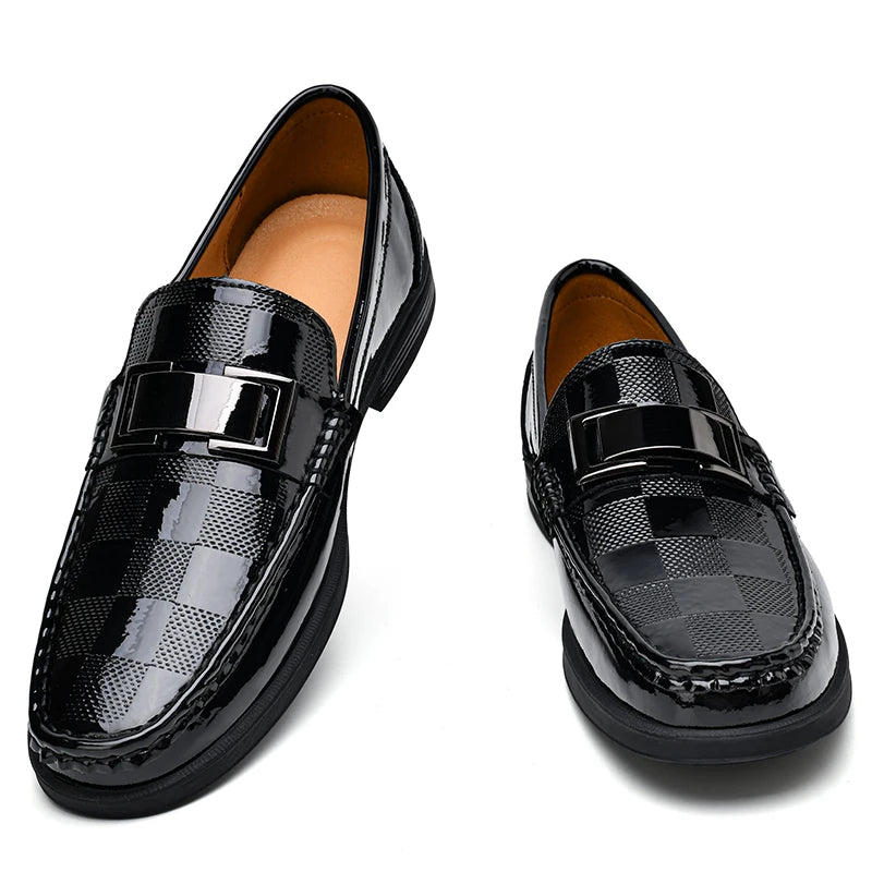 Patent Leather Loafers Men Casual Shoes For Gentleman Loafer Formal Shoes Instappers Heren Big Size 47 48