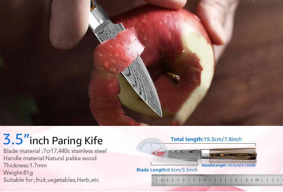 Kitchen Knife 8-inch Ultra Sharp Japanese Chef Knife High Carbon Stainless Steel
