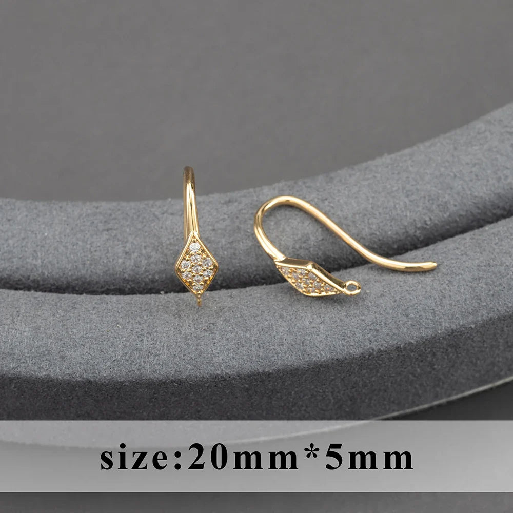 GUFEATHER,20pcs/lot,M800,jewelry accessories,pass REACH,nickel free,18k gold plated,copper,connector,diy earrings,jewelry making