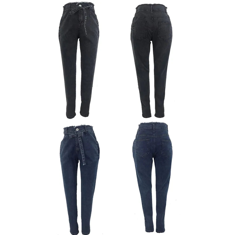 Boyfriend Hole Ripped Jeans Women Pants Cool Denim Vintage Jeans For Girl