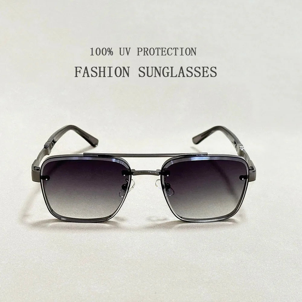 New Sunglasses For Men Luxury Fashion Glasses Sunscreen  Square Sunglasses Women Trendy Vintage Gafas De Sol Hombre Zonnebril Su