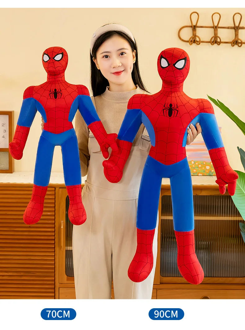 40-120Cm Spiderman New Cute Plush Doll Toys Kawaii Huge Sleep Pillow Cushion Soft Stuffed Animal Doll Birthday Gift for Kids