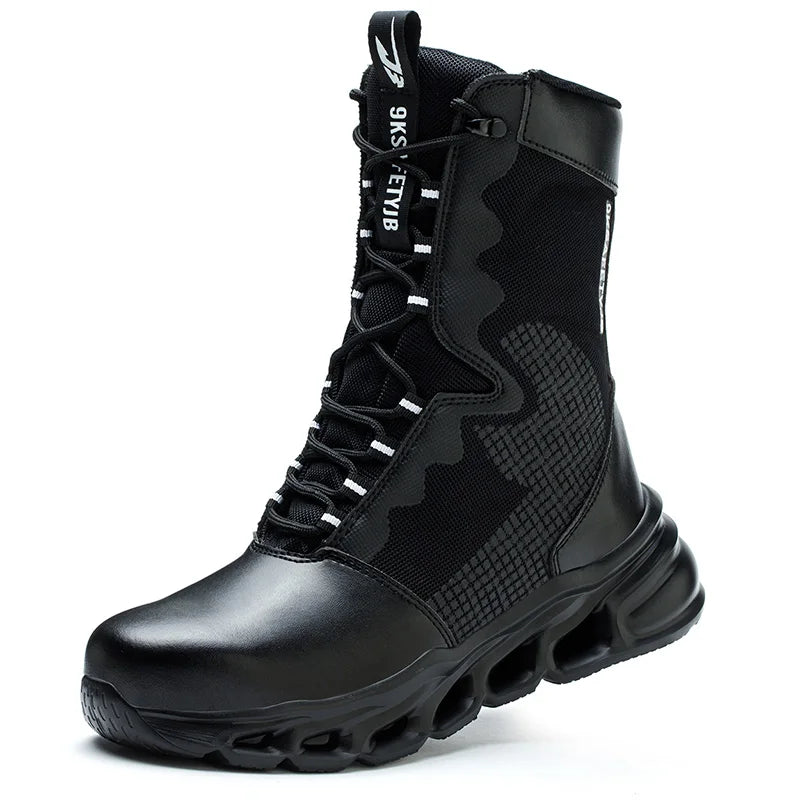 Work Sneakers Steel Toe Shoes Men Safety Shoes New Puncture-Proof Work Shoes Boots Indestructible Footwear Security Lightweight