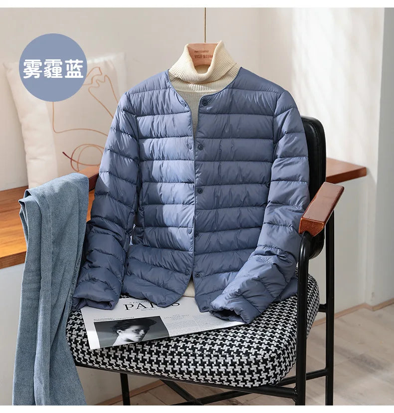 Autumn Winter Warm Women White Duck Down Slim Jackets Female