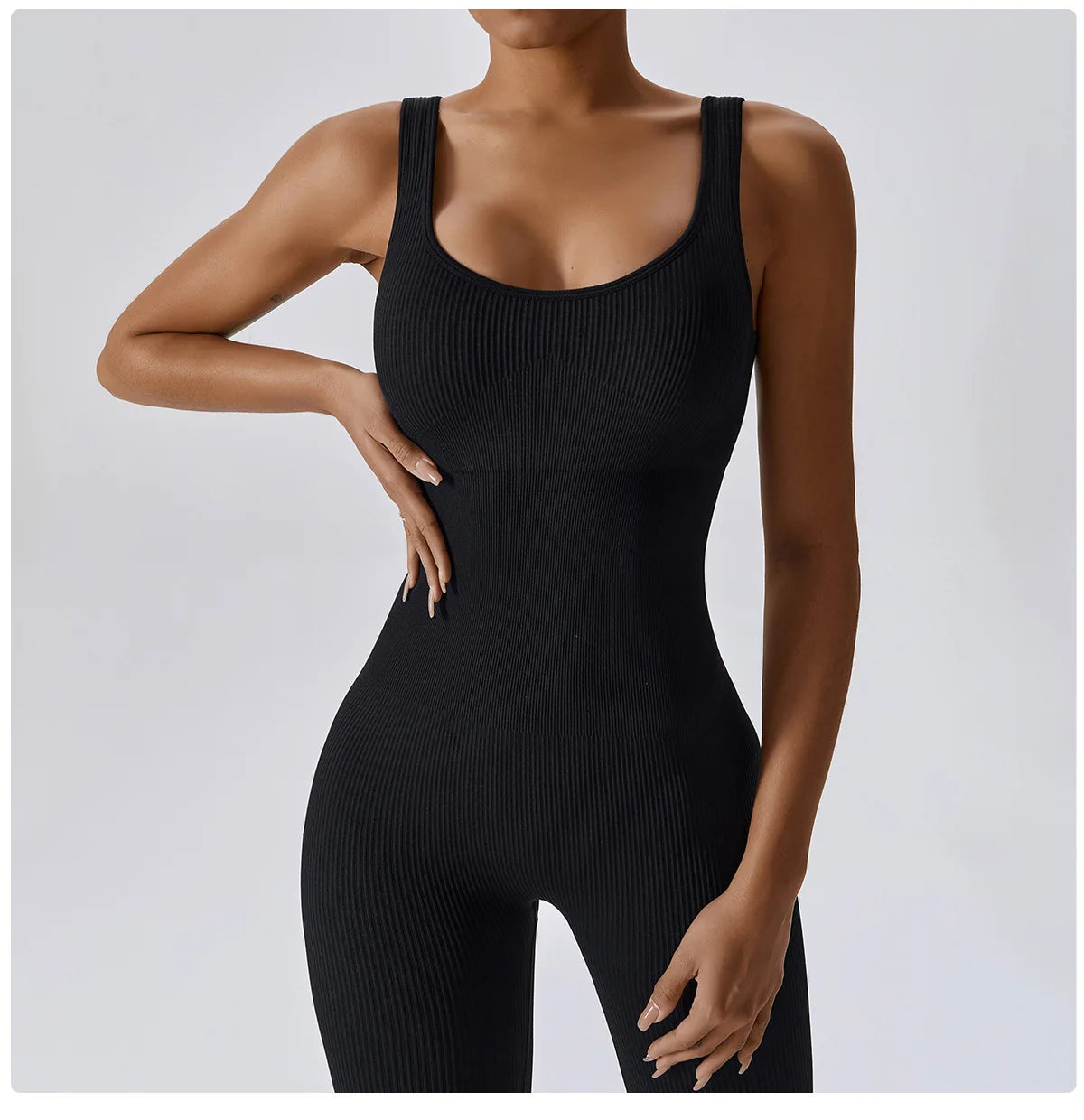 Women's Yoga One Piece Tracksuit Jumpsuit Seamless Sportswear Yoga Suit Gym