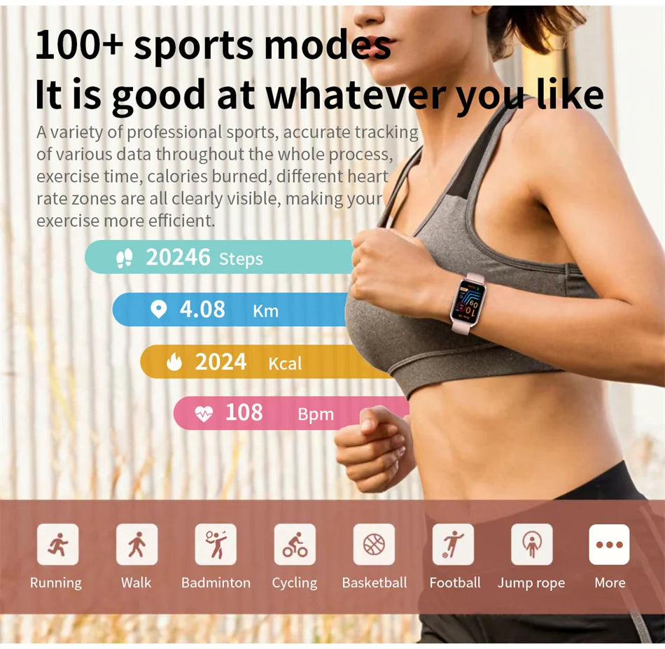 HD Bluetooth Call Smart Watch Men's Bracelet Fashion Women Smart Watch Android IOS