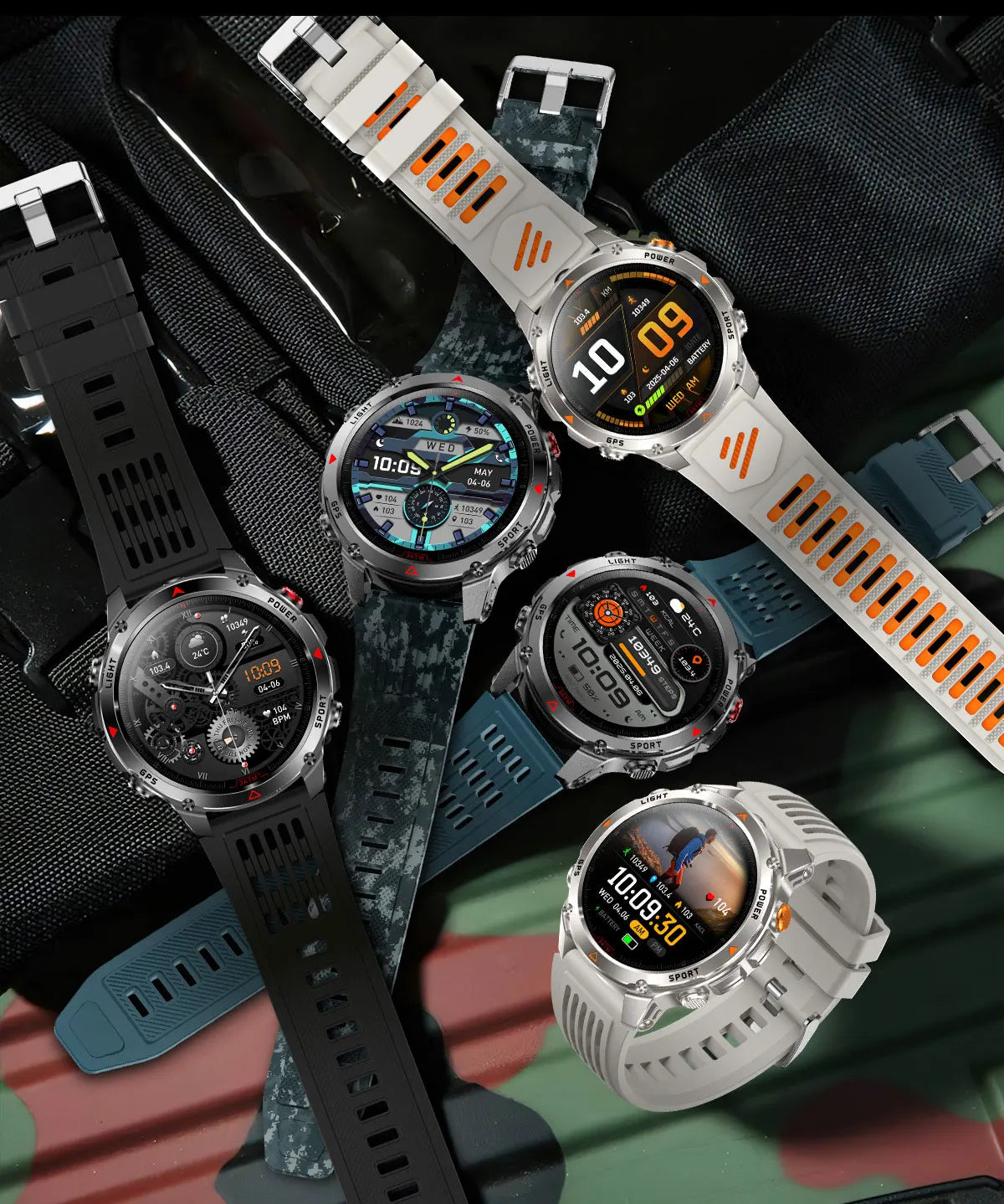 2026 New T-Rex3 Pro GPS Tracker Smartwatch Men 120-Day Standby 1100mAh Clock Rugged Outdoor Sport 10ATM Waterproof Call Watches