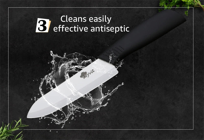 Ceramic knife 3 4 5 6 inch fruit slice practical chef knife white zirconia blade